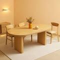 70.8 Inch Natural Dining Table For Kitchen And Dining Room-0