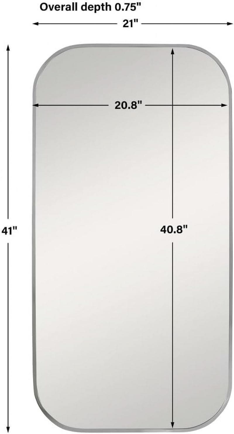 Taft 41 Inch Antique Brass Wall Mirror For Living Room-4