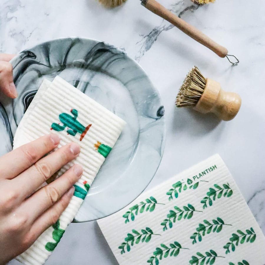 Cactus Swedish Sponge Cloth 3-Pack