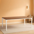 78 Inch Rustic Wood Dining Table Rectangular For Kitchen-0