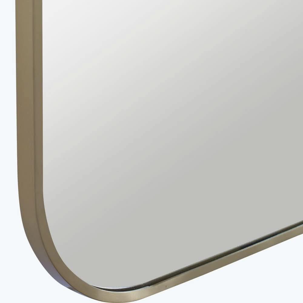 Taft 41 Inch Antique Brass Wall Mirror For Living Room-3