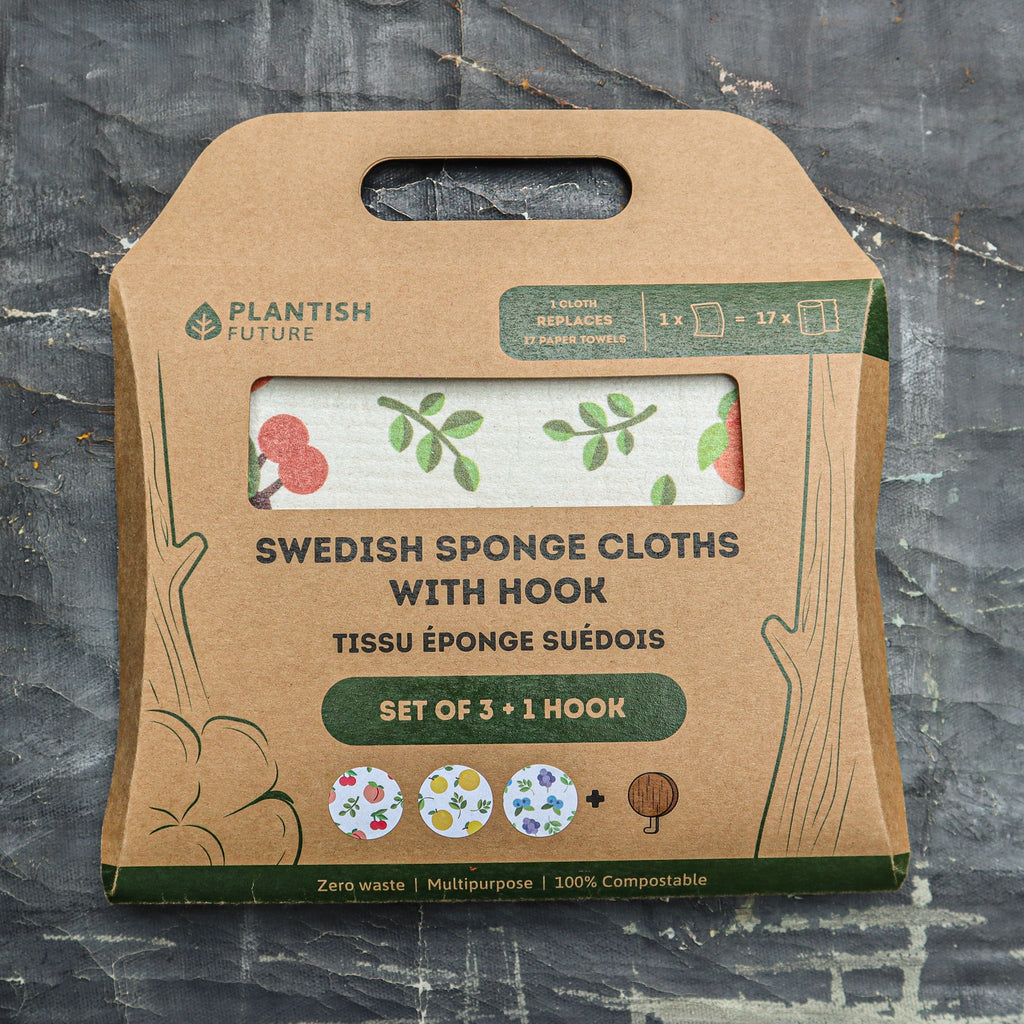 Fruity Cuties Swedish Sponge Cloth Set + Hook