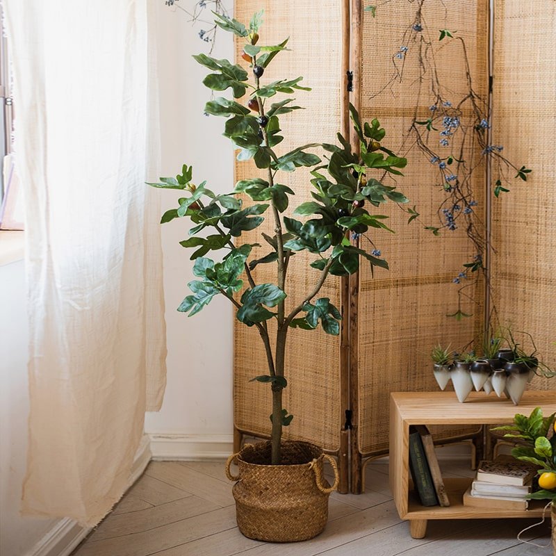 Artificial Silk Fig Tree In Pot-0