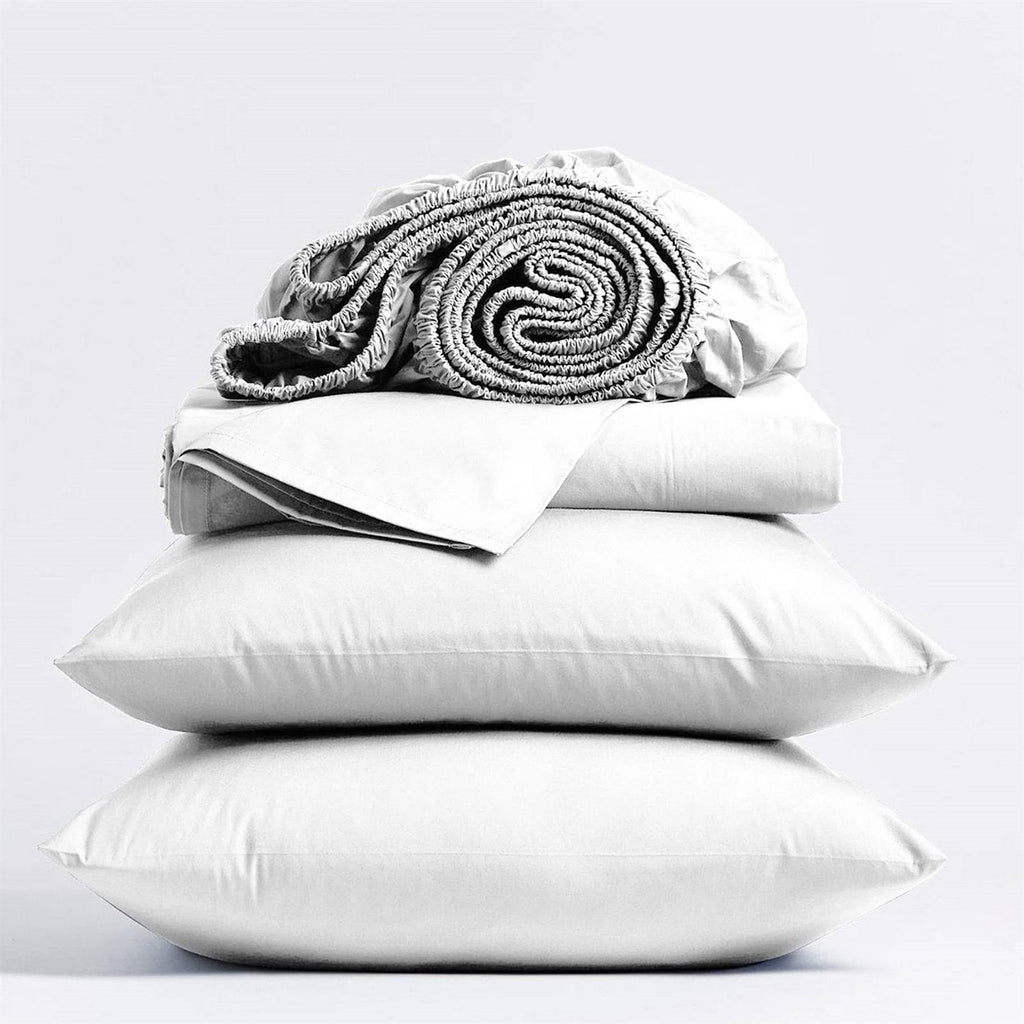 Queen size White 100-Percent Certified Organic Cotton Sheet Set-2