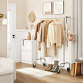 Heavy Duty Metal Tube Clothes Garment Rack on Wheels with 286 lb. Capacity-0