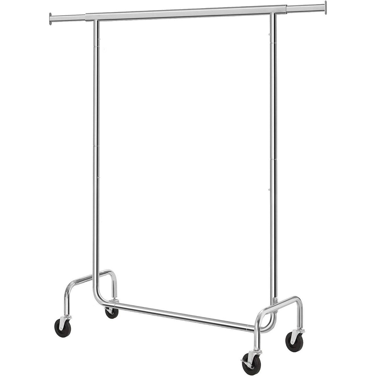 Heavy Duty Metal Tube Clothes Garment Rack on Wheels with 286 lb. Capacity-2